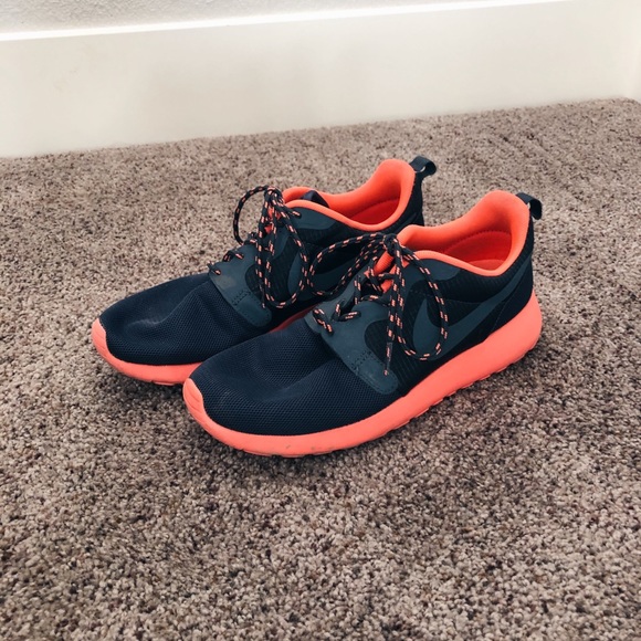 Nike Shoes - Nike Running Roshe Orange / Grey